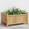 vidaXL Planter Natural Bamboo 19.7 x 11.8 x 9.8 in Decorative Inlays