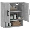 vidaXL Wall Cabinet Concrete grey Engineered wood Medium Storage
