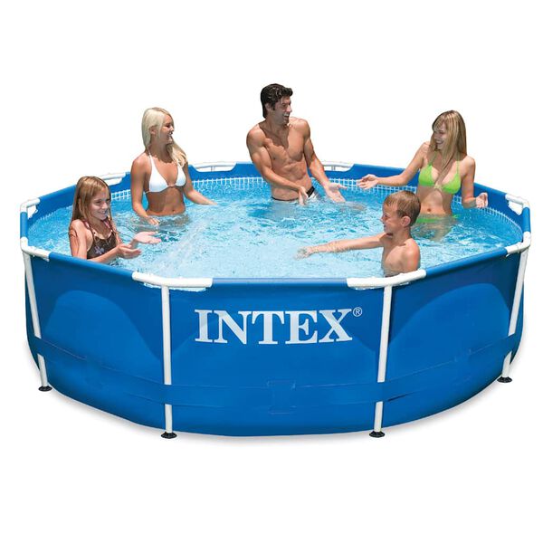 INTEX Pool Blue PVC Medium Durable Pool Circular Modern Pools