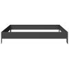 vidaXL Garden Raised Bed Black Steel 39.4x39.4x7.3 in Durable