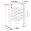 vidaXL MDF Radiator Cover 30.7"