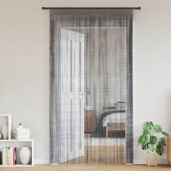 vidaXL String Curtains 2 pcs Anthracite 55.1x98.4"