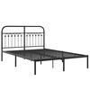 vidaXL Bed Frame Black Steel Full Bed Frame Rectangular