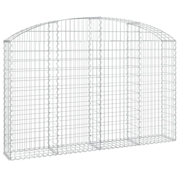 vidaXL Gabion Basket Silver Galvanized Iron Large Heavy Duty Endurance