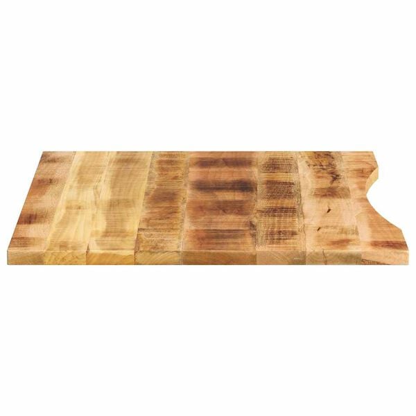 vidaXL Desk Top Natural wood Solid rough mango wood Large Hardwood