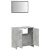 vidaXL Bathroom Cabinet With Mirror Concrete Grey Engineered Wood Medium