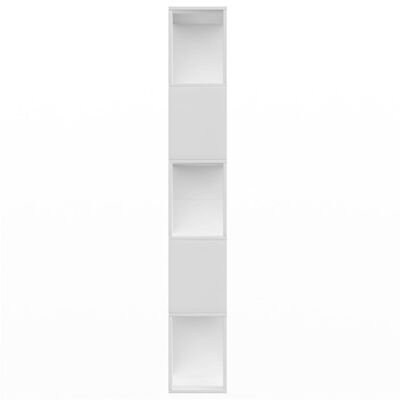 vidaXL Book Cabinet/Room Divider White 31.5"x9.4"x62.6" Engineered Wood