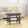 vidaXL Coffee Table Grey Solid Pine Wood Medium Coffee Table