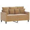vidaXL Sofa Set Brown Velvet (100% polyester), metal, textilene, plywood