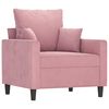 vidaXL Sofa Set Pink Velvet Large Must-Have Piece Sofa Set
