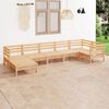 vidaXL Garden Lounge Set Natural Wood Solid Pine Wood Medium Modular