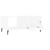 vidaXL Coffee Table White Engineered wood, Iron Medium Coffee Table