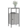 vidaXL Bedside Cabinet Set of 2 Grey Sonoma Engineered wood, Iron Medium