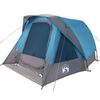 vidaXL Camping Tent Cabin 4-Person Blue Waterproof