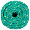 vidaXL Boat Rope Green 0.63 " 82.0 ' Polypropylene