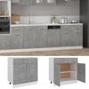 vidaXL Drawer Bottom Cabinet Concrete grey Engineered wood Medium