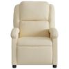 vidaXL Recliner Chair Cream Fabric (100% polyester), metal, plywood Medium