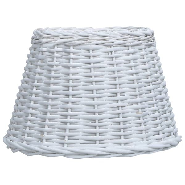 vidaXL Lamp Shade Wicker 15"x9.1" White