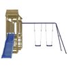 vidaXL Outdoor Playset Brown Vacuum Pressure Impregnated Pinewood Large