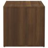 vidaXL Box Drawer Brown Oak Engineered Wood Compact Box Drawer Square