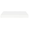 vidaXL Wall Shelf Set of 2 White Honeycomb MDF, Metal 15.7 x 9.1 in