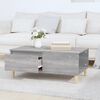 vidaXL Coffee Table Gray Sonoma Engineered wood, solid eucalyptus wood