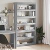 vidaXL Book Cabinet Grey sonoma 100 x 30 x 198 cm Engineered wood