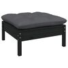 vidaXL Garden Lounge Set Anthracite, Black