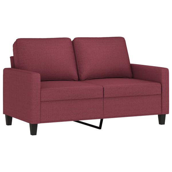 vidaXL 2-seater Sofa Wine Red Fabric (100% polyester), metal, textilene