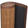 vidaXL Rug Brown Bamboo top + polypropylene edges 31.5 x 118.1 in
