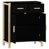 vidaXL Sideboard Black 24.4"x15"x29.5" Engineered Wood