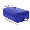 vidaXL Water Tank Blue PVC Large Rollable Water Tank Rectangular