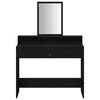 vidaXL Dressing Table with Drawer Black Oak 39.37 x 16.14 x 55.12 in