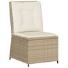 vidaXL Patio Lounge Set Set of 6 Beige and Brown