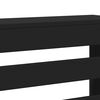 vidaXL Radiator Cover Black 68.9x7.9x32.3" Engineered Wood