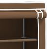 vidaXL Storage Rack Brown Iron, non-woven fabric Space-saving design