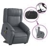 vidaXL Electric Stand Up Massage Recliner Chair Grey