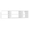 vidaXL Wall Shelf High gloss white Engineered wood 40.2 x 11.8 x 11.4 in