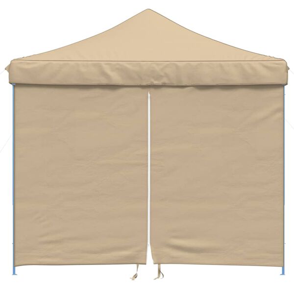 vidaXL Party Tent Beige Oxford fabric Large Foldable Party Tent