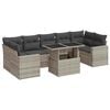 vidaXL Garden Sofa Set Light Grey, Dark Grey