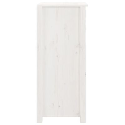vidaXL Sideboards 2 pcs White 15.7"x13.8"x31.5" Solid Wood Pine