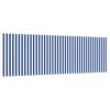 vidaXL Retractable Awning Striped Manual Blue and white 137.8" x 78.7