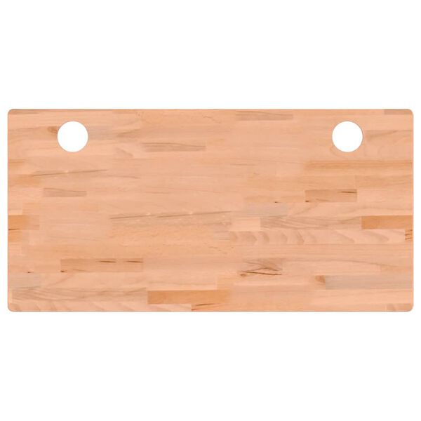 vidaXL Desk Top 43.3x21.7x1.0" Solid Wood Beech