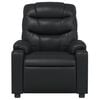 vidaXL Massage Recliner Chair Black Faux Leather, Metal, Plywood Single