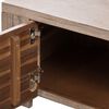 vidaXL TV Cabinet Brushed Acacia Solid Acacia Wood 55.1 in TV Cabinet
