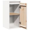 vidaXL Wall Cabinet White Solid pinewood 11.8x11.8x23.6 in Wall Cabinet