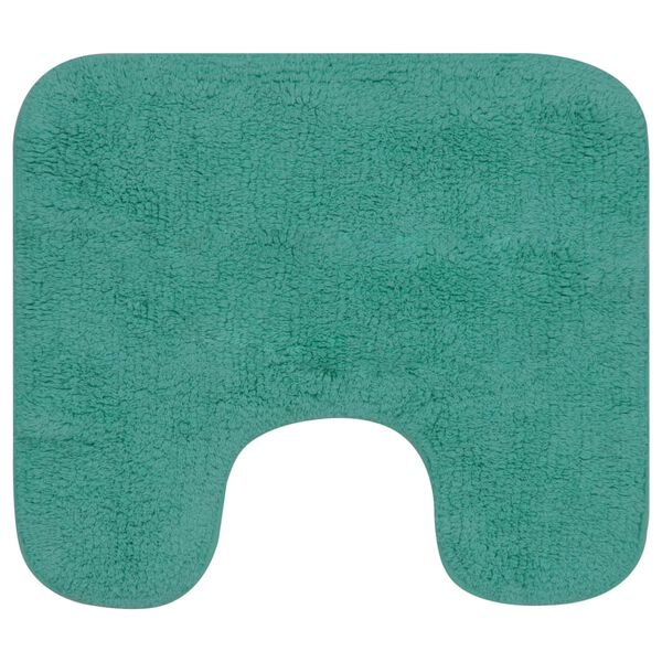 vidaXL Bath Mat Set Turquoise 100% Cotton Bath Mat Set Other
