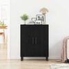 vidaXL Sideboard Black Oak 27.36 x 13.39 x 35.43 in Engineered Wood