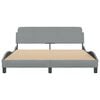 vidaXL Bed Frame Light grey