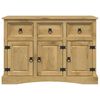 vidaXL Sideboard Brown Solid Pine 52 x 16.9 x 30.7 in Sideboard